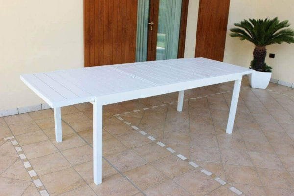Tavolo per esterno allungabile in alluminio cm 160/240x90 - Homegardenline